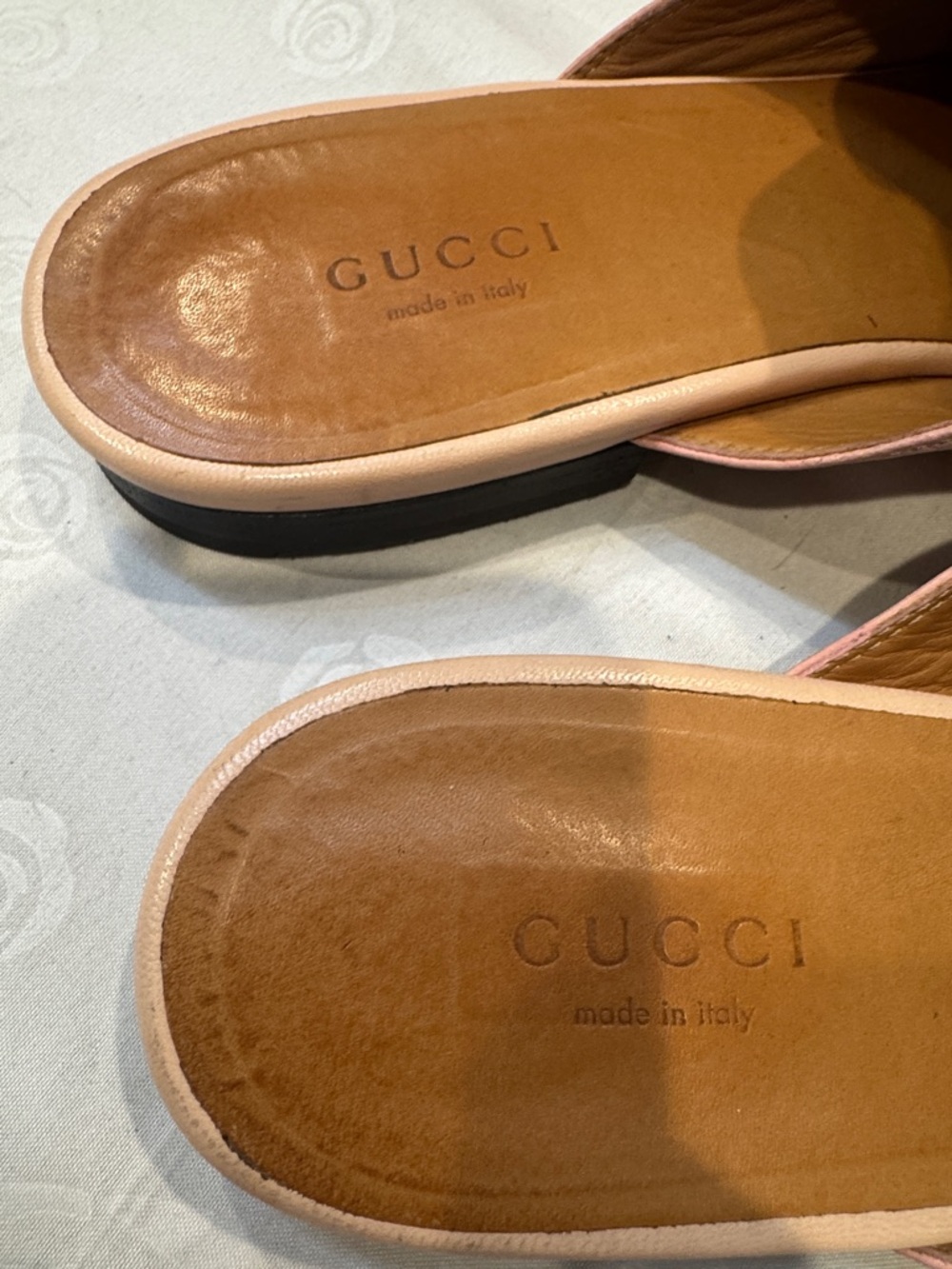 Gucci Blush Pink Leather Horsebit Backless Mules - Picture 3 of 13